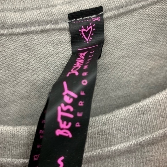 Betsey Johnson Ruffled Raglan Gray Pullover Sweater Size Small - Picture 5 of 8